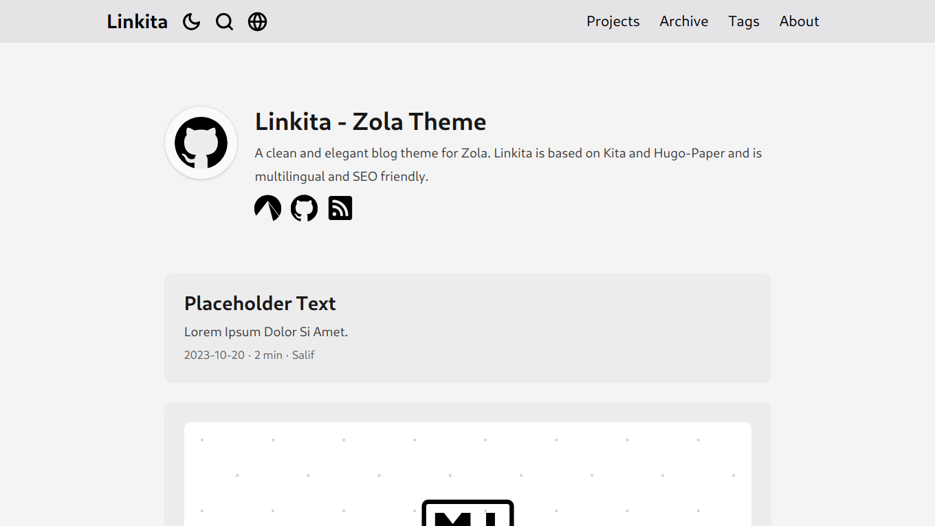 Screenshot of Linkita