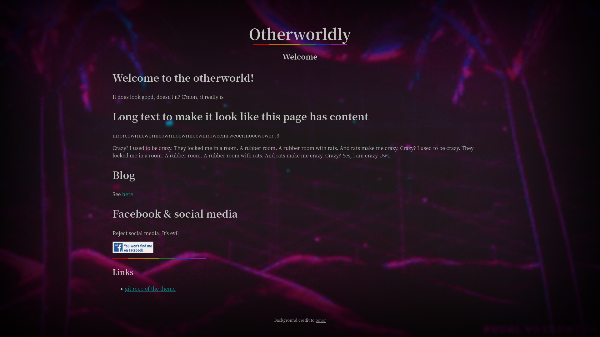 Screenshot of otherworld