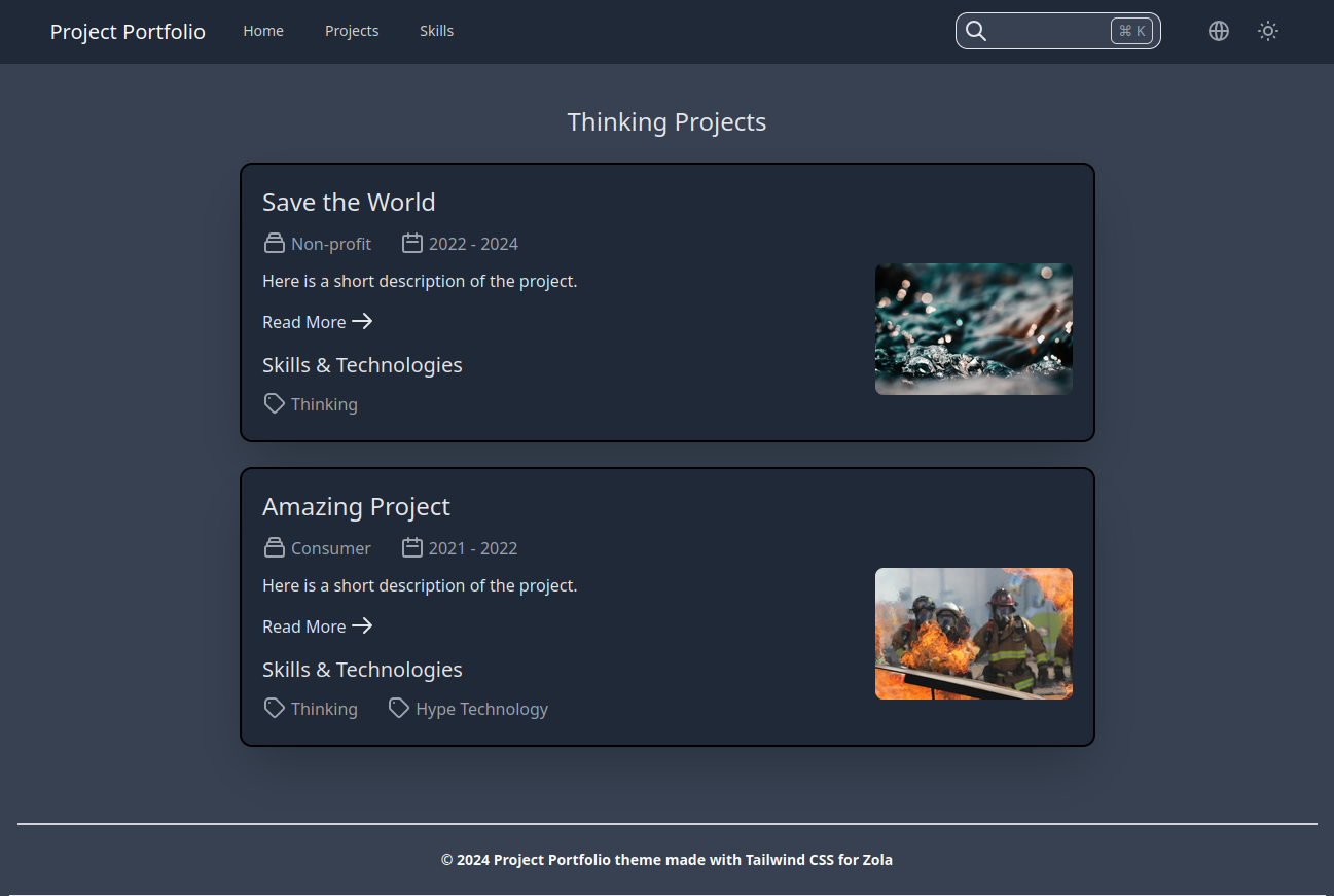 Screenshot of Project Portfolio